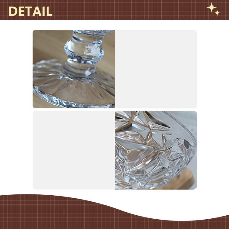 Vintage crystal dessert plates on sale